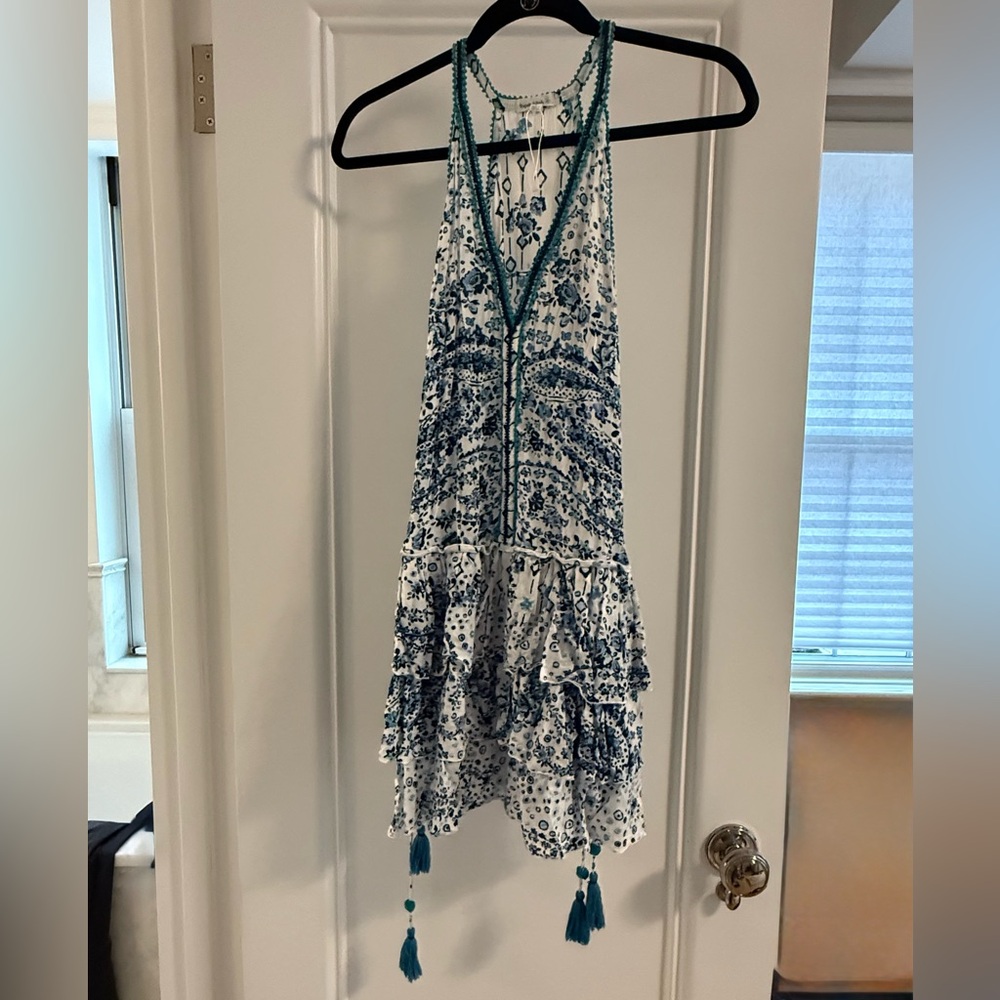 Poupette Tassel St. Barth Dress Blue Size S